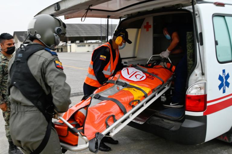 Medical evacuation exercise with the Air Force in Ecuador | Jan De Nul